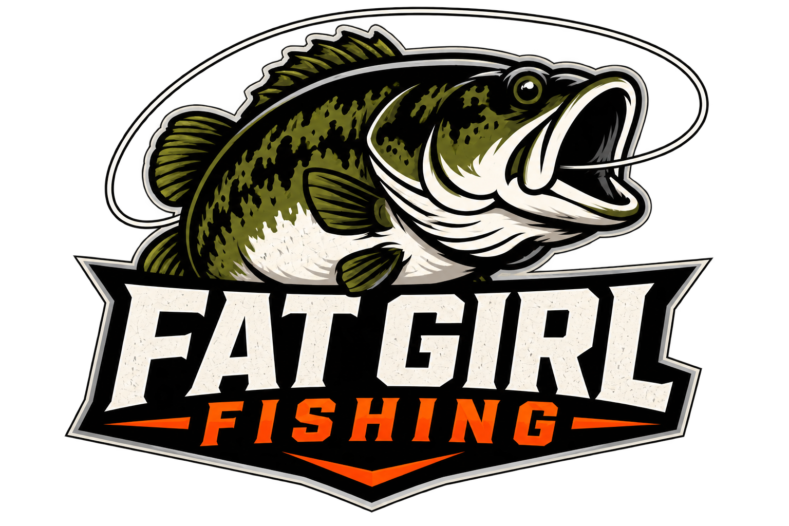 Fat Girl Fishing logo